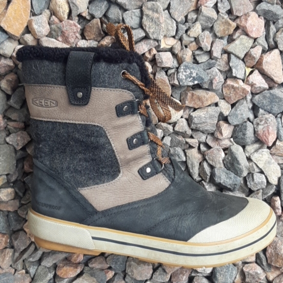 Keen black & gray waterproof winter snow boots